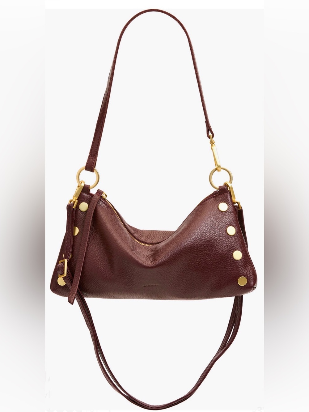 HAMMITT KYLE Cherrywood/ Gold Crossbody Bag New $325